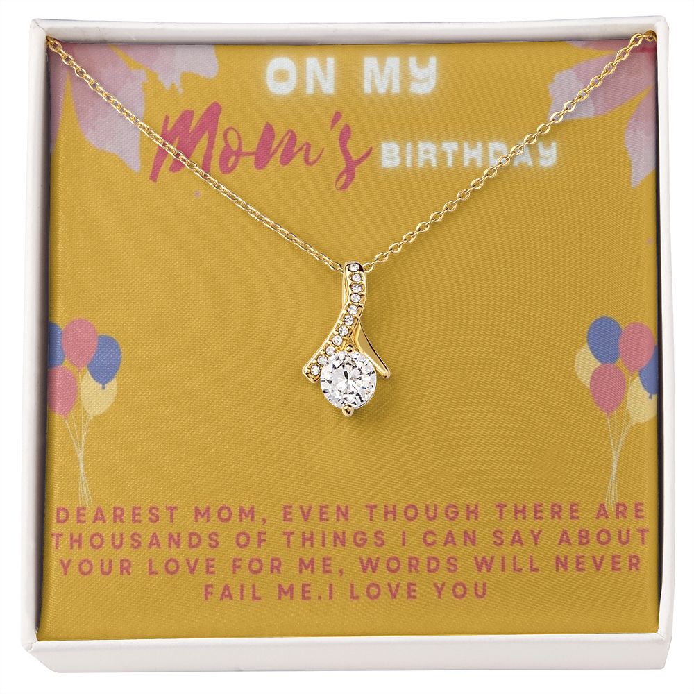 To My Beautiful Mom Necklace, Mother's Day Gift From Daughter, Mom Gif –  4Lovebirds